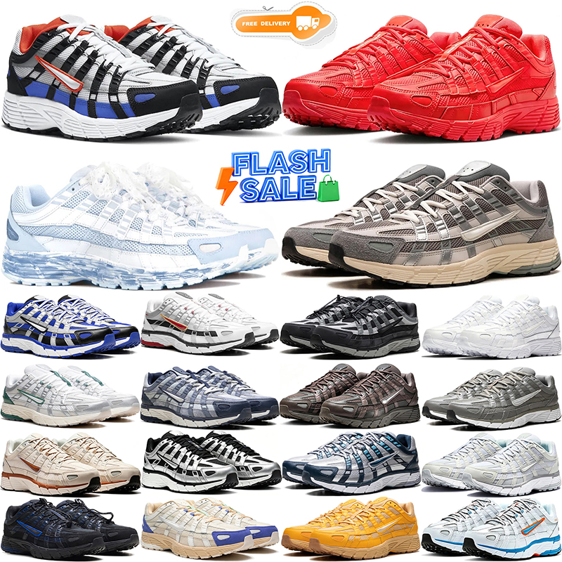 free shipping running shoes mens p6000 trainers men women p-6000 designer sneakers white black light green metallic silver p6000s comfortable breath