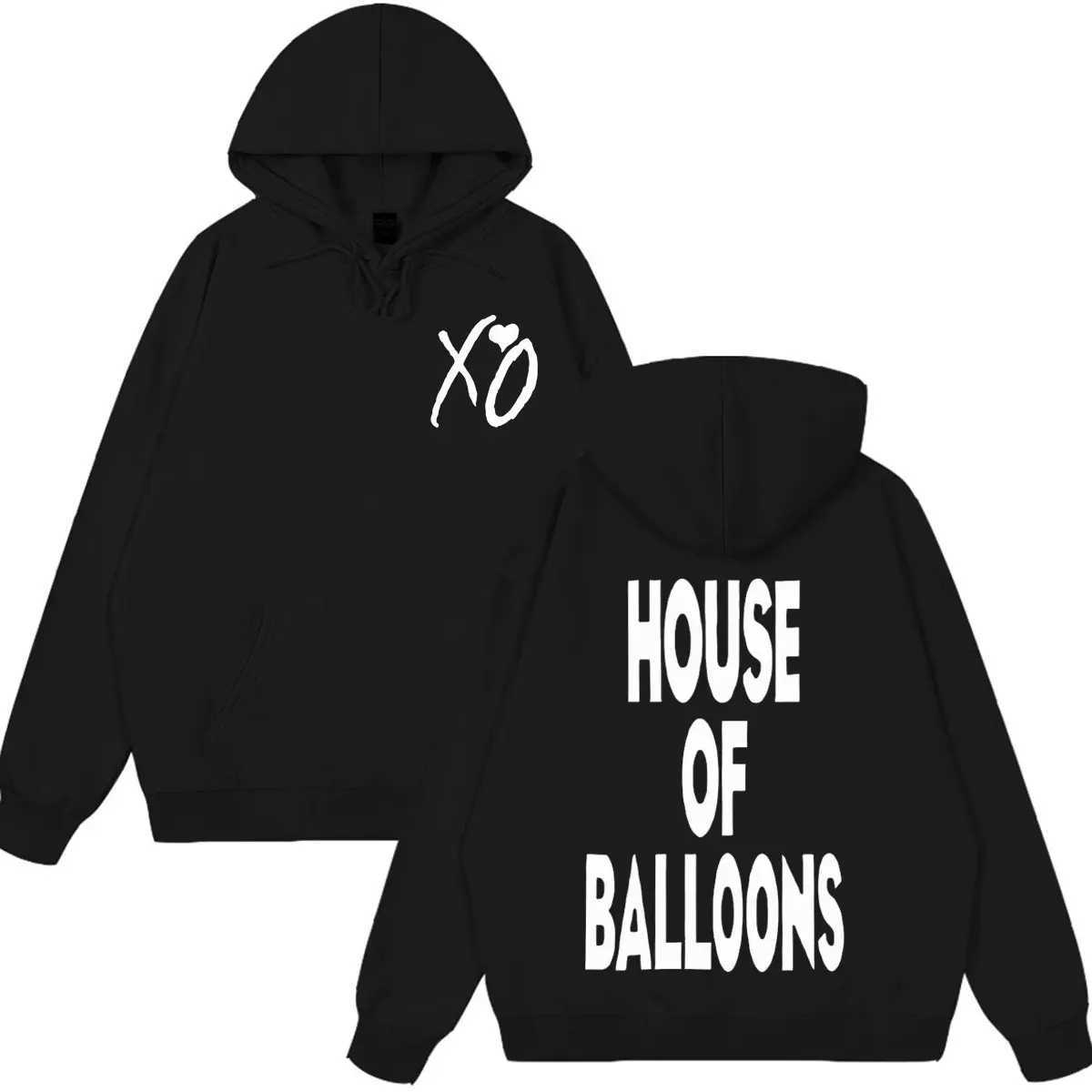 The XO Fashion Graphic Hoodie Men Women Hip-hop Pullover Long Sves Loose Casual Oversized Sweatshirts Streetwear S260918G4DR