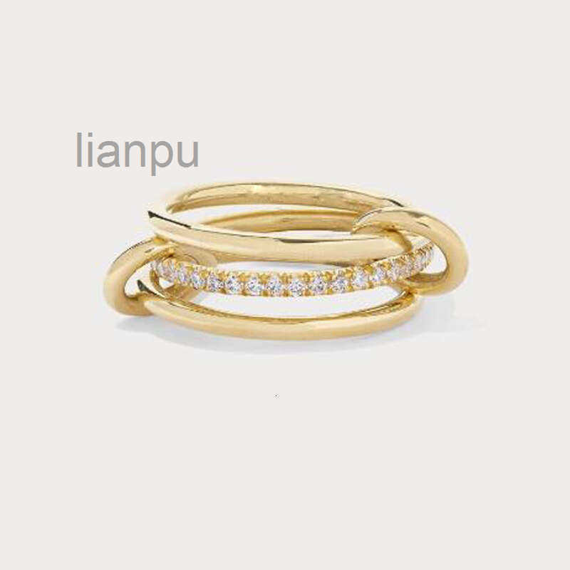 Gemini Designer Band Halley Rings Spinelli Kilcol brand New Industrial wind jewelry gold multiple ring women's gift VVS1