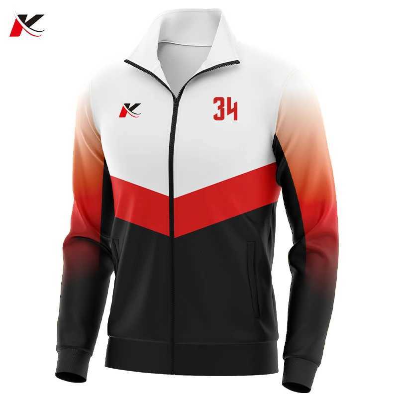 Men High Quality Custom Soccer Sportswear Long Sleeve Sublimation Football Tracksuits For Winter Zip Tracksuit WX2572 Q260917