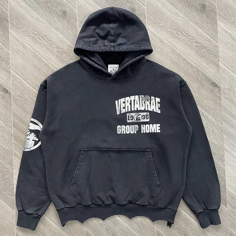 Vertabrae Tattoo Washing Water Old Men's and Women's Sweaters Q260917