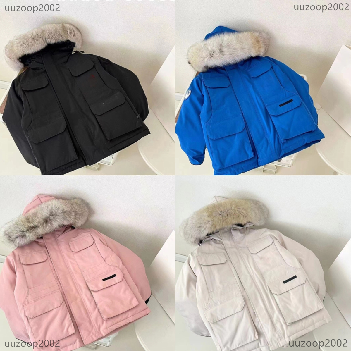 Designer Kids clothes baby down jacket fashionable duck down filling top brand comfortable and warm white black pink jacket down jacket for girls an