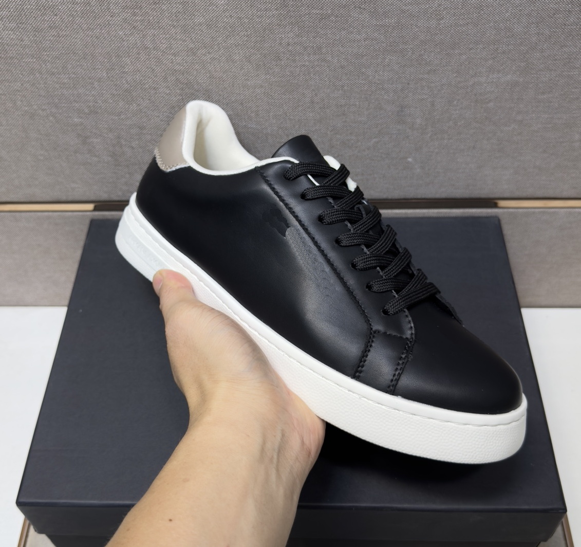Luxury Men's Dress Shoes Luxury Men's Casual Shoes Color-Blocked Sneakers Fashionable Mixed Fabric Real Leather Running Shoes