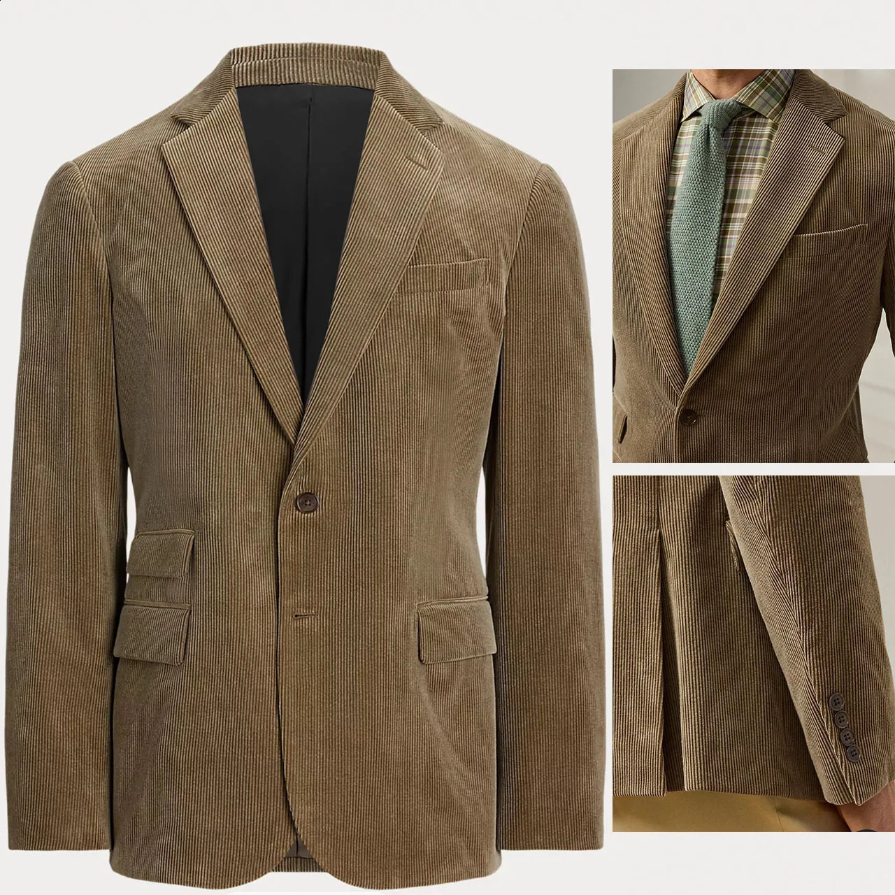 Vintage Corduroy Mens Blazers y High Quality Wedding Dresses Clothes Men Jacket Suits SpringAutumn Retro Casual Coats 260918