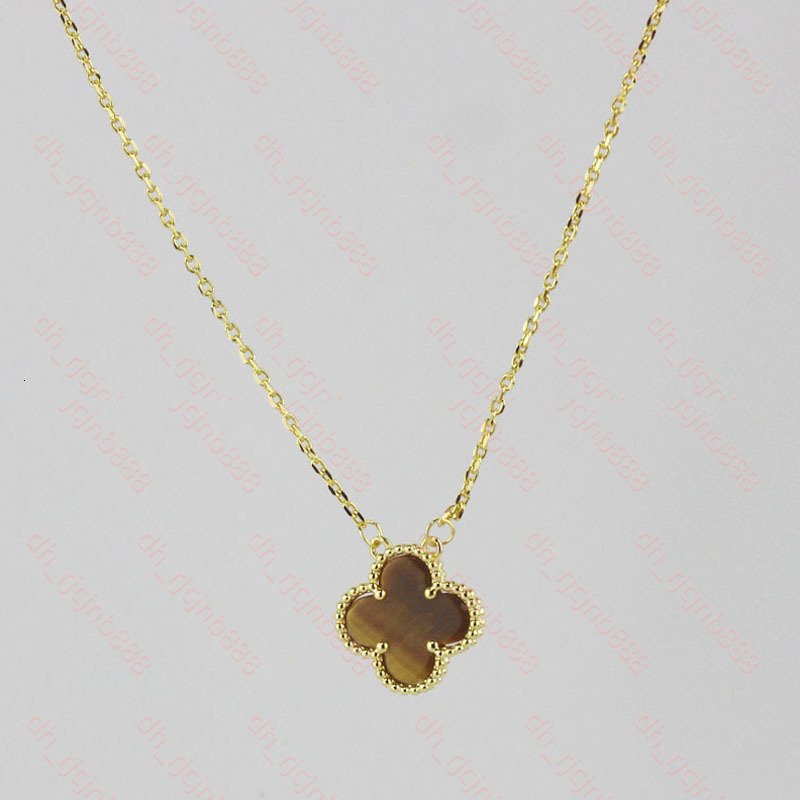 Top Quality Designer Luxury Fashion Van Cleafs Necklace High Quality Jewelry Mother Of Pearl Diamond Pendant High Qaulity Chain Plated Four Leaf Clo