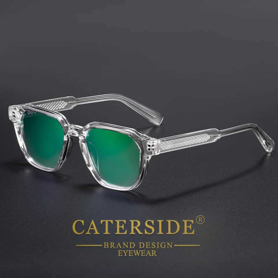 New Fashion Men's Sunglasses CATERSIDE CP Pin Square Frame Eyeglass Women's Outdoor Cycling Fishing Sports Retro Glasses UV400 N260814