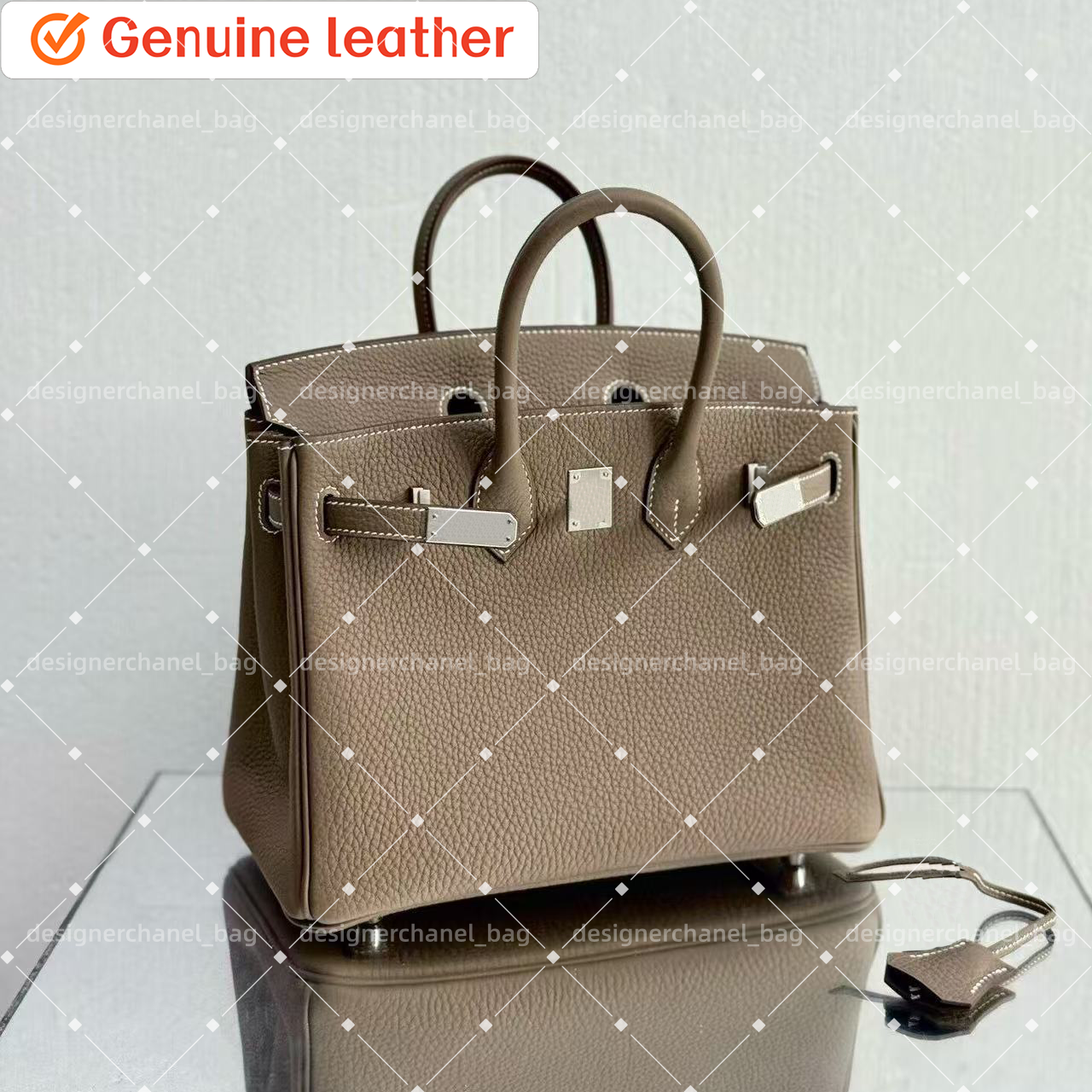 mens Top quality leather cosmetic fashion cosmetic Golden and silver buttons palm print Underarm Evening Bags top handle With shoulder straps hand b