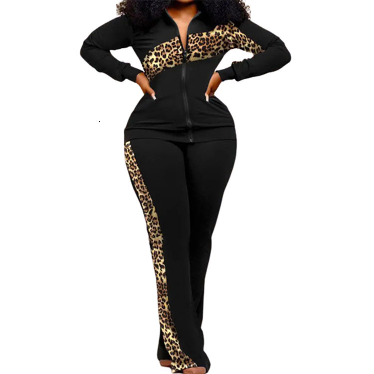 High quality 2026 Autumn Winter European and American Women's Fashion Station Trade Long Sleeve Zipper Slim Fit Long Pants Set Neat