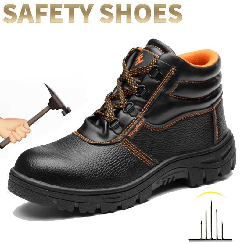 Wear-resisting Men Work Boots Anti-smash Anti-puncture Work Sneakers Waterproof Boots Indestructible Protective Tactical Boots Q260916