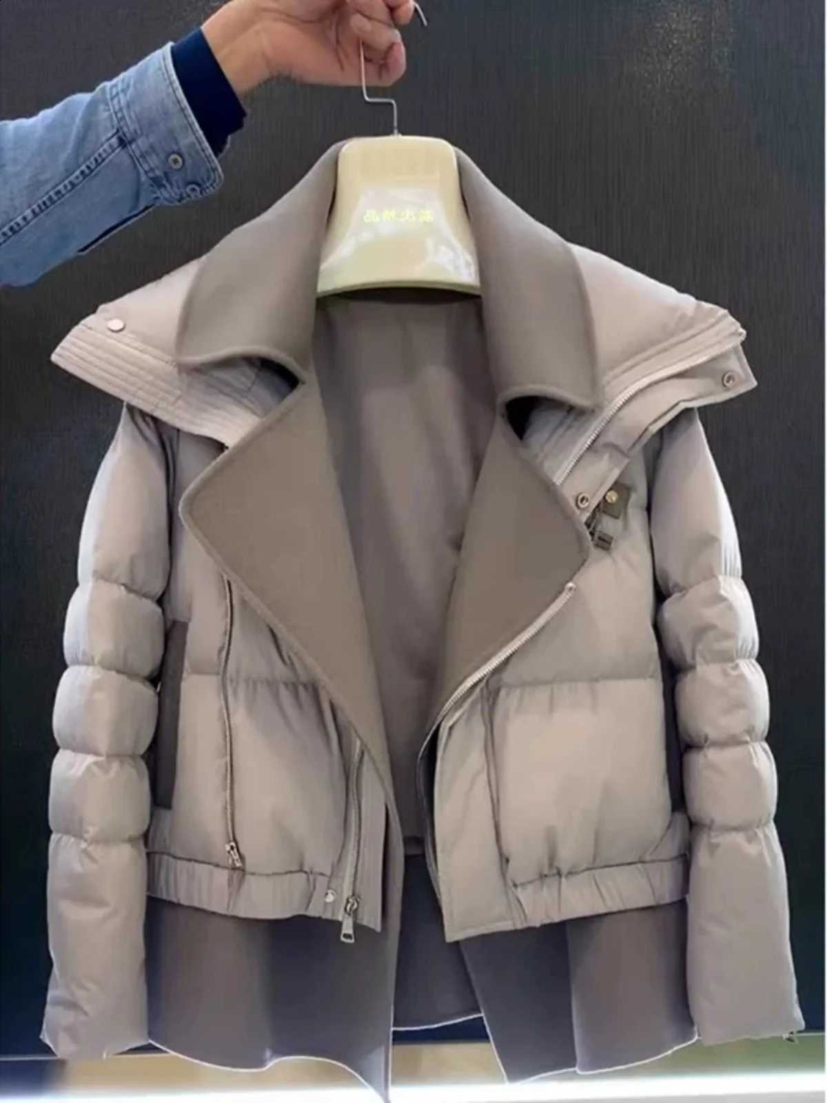 Thickened Black Short down Cotton Jacket Women's Outerwear Fashion Street Style Winter Clothes European New Arrival Premium F... H260917