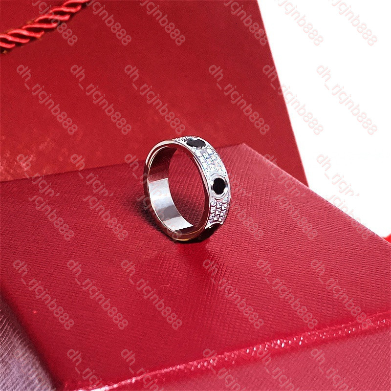 Fashion Carted Ring Designer Jewelry Cartridge Ring Luxury Diamond Rings High Quality Moissanite 18K Gold Rose Gold Silver Plated Jewelry Wedding Pa