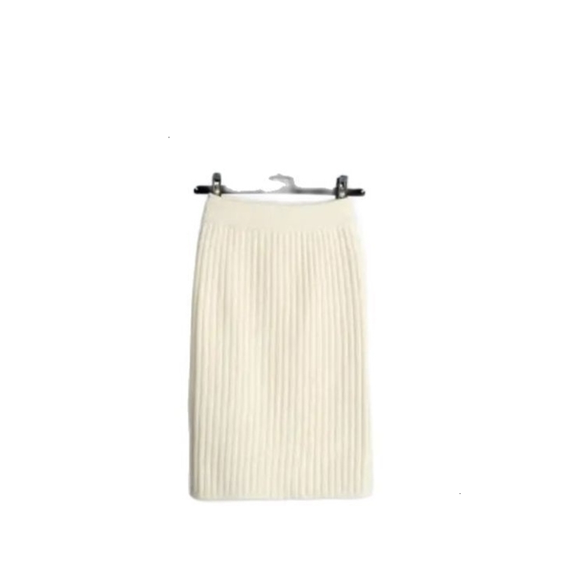 1pcs/lot korean style 60-80CM Elastic waist Women Skirts Autumn Winter Warm Knitted Straight Skirt 260917