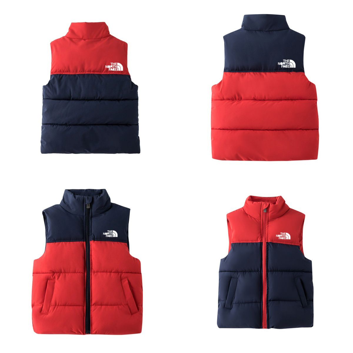 Designer Kids Puffer Down Vest Boys Girls Sleeveless Waistcoat Autumn Winter Warm Hooded Zipper Children Outerwear Size 110-150cm