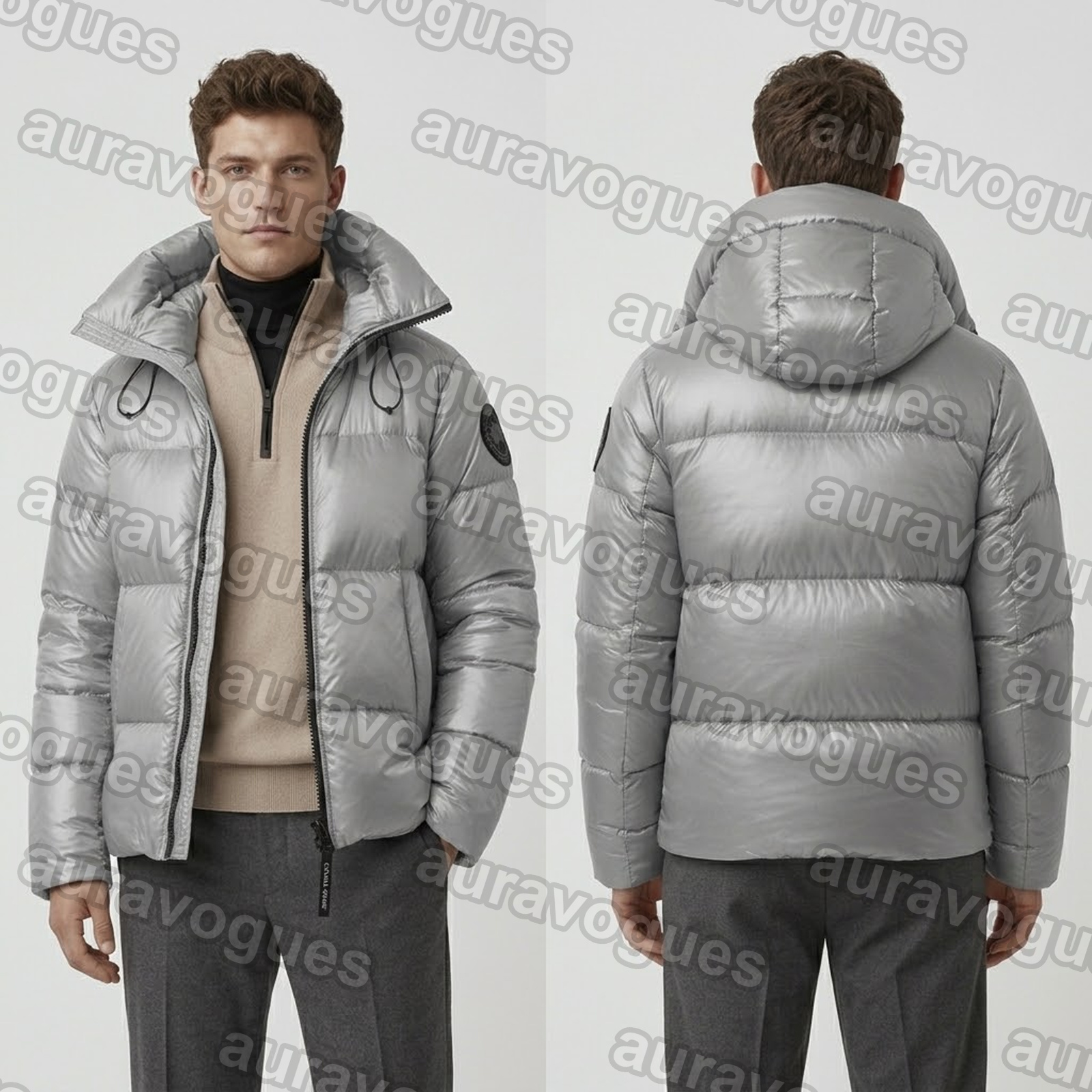 Veste de polo d'hiver en plein air Veste de créateur Veste matelassée Mens Survêtement à manches longues Down Coat Pilot Men Warm Top Down Winter