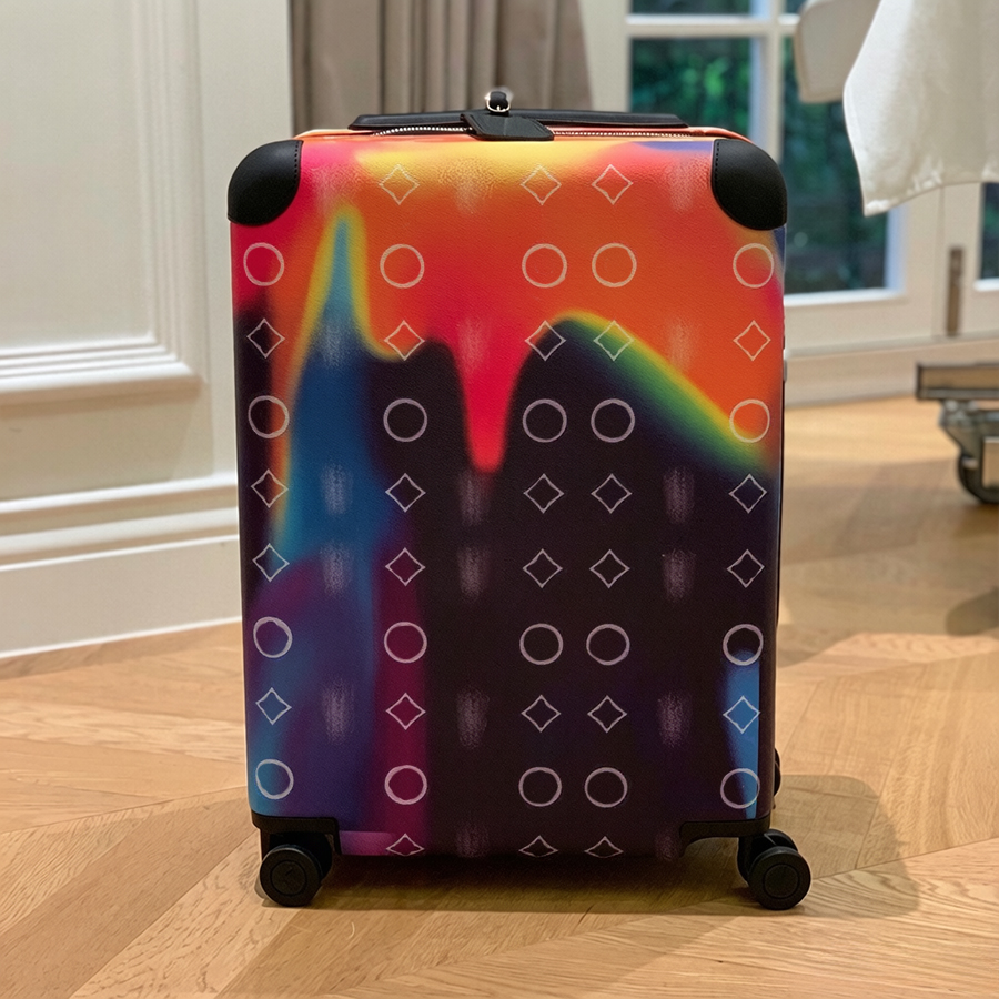 Bagages Valise de créateur Valises en cuir véritable Horizon Bagages à roulettes Design de fleurs Boîtes de luxe Boîtier de chariot Sac de voyage