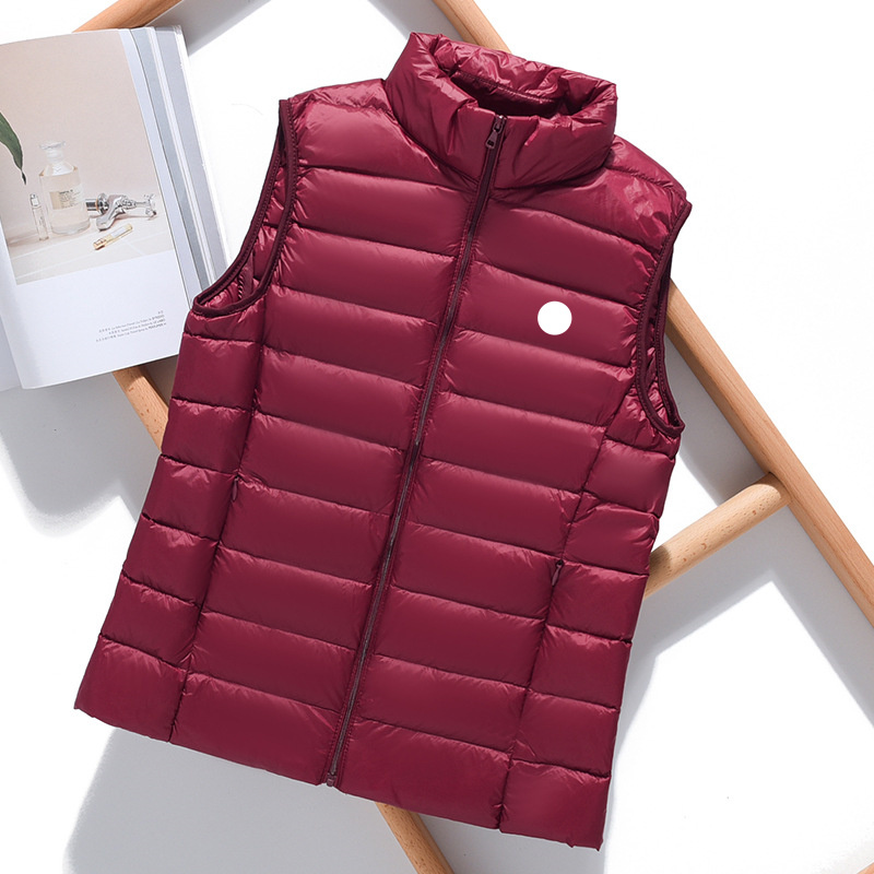 Designer Womens Clothes for Women Body Warmer Coat Women Gilet Vest Winter Stand Collar Chest Badge Down Vests Lightweight Woman Fashion Warm Bodywa