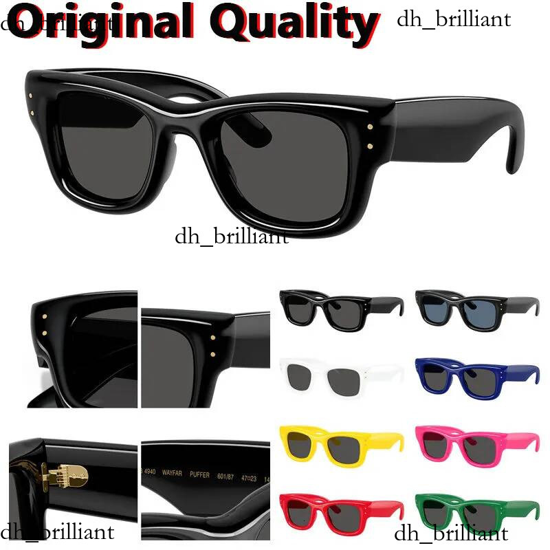 Top qualité Classique refonte Wayfair Puffer Style Lunettes de soleil No 4940 Hommes Femmes Rétro Rivet Marque dès que possible Lunettes de solei