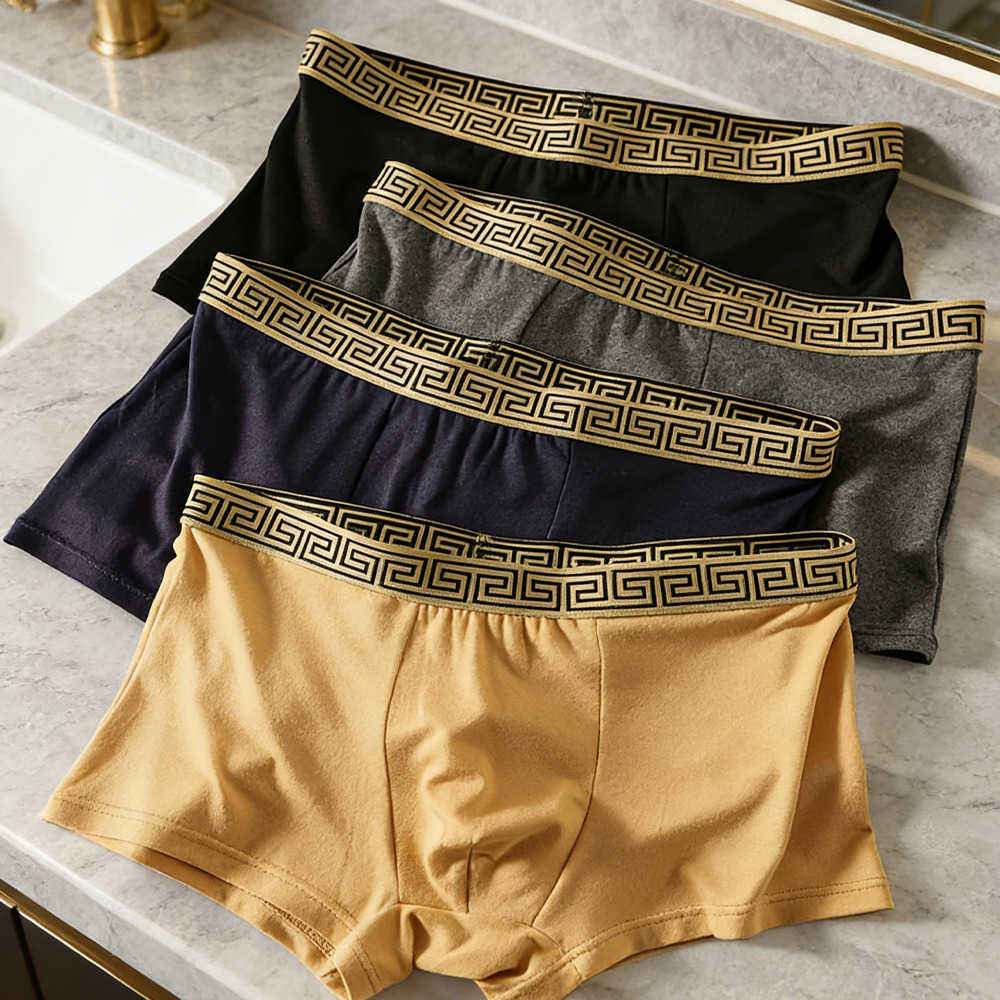 Male Underpants 4Pcs Mens Underwear Boxers Sexy Underpants Comfortable Underwear Boxershorts Men Breathable Fashion s Panties D260918