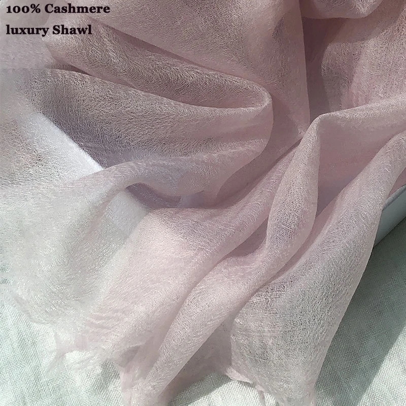 100% Cashmere Scarf Women Fashion Soft Warm Large Long thin y solid summer pashmina autumn winter big size shawl 260917