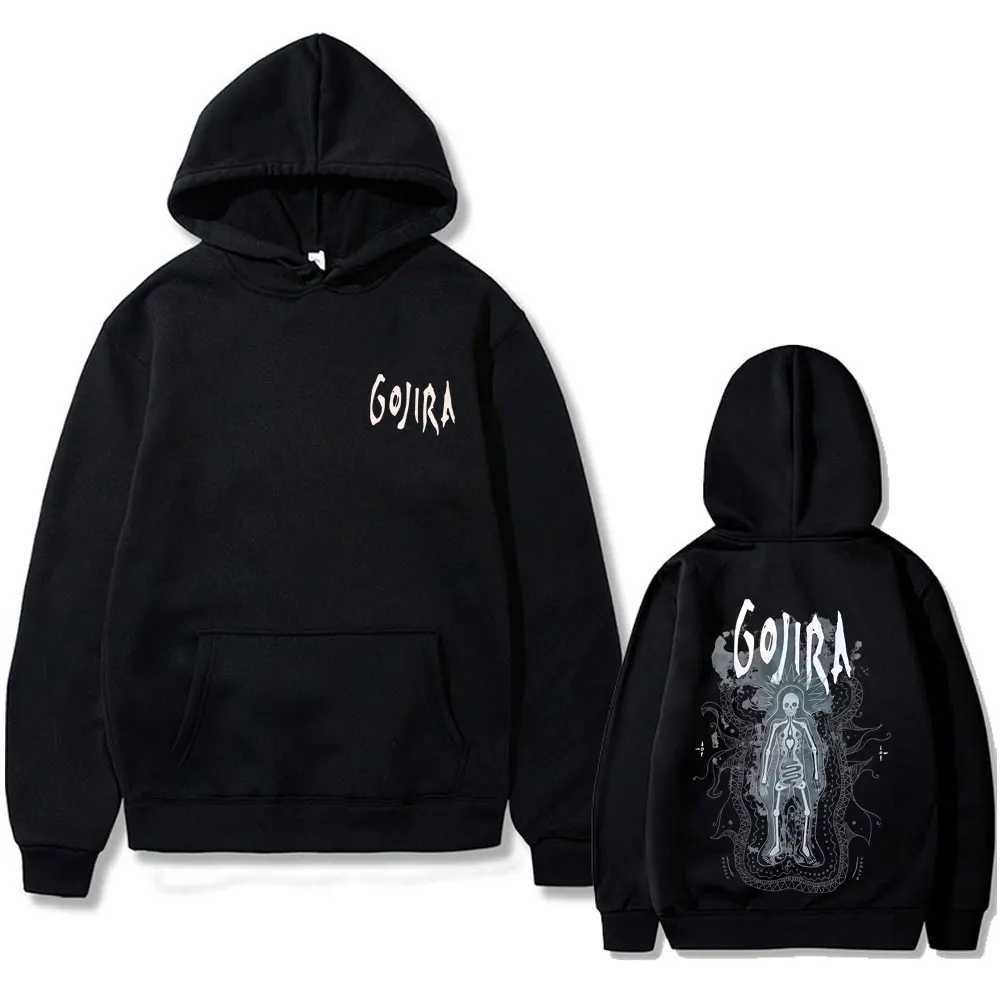 Metal Rock Band Gojira The Flesh Alive Hoodie Men Women Fashion Oversized Streetwear Men's Casual Fce Cotton Pullover Hoodies S260918J3KD