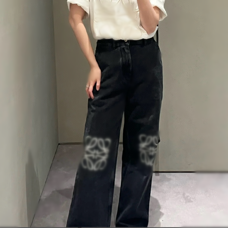 Designer Women's Jeans Fashion Letter Casual Women's Pants Trendy Brand Women's Clothes