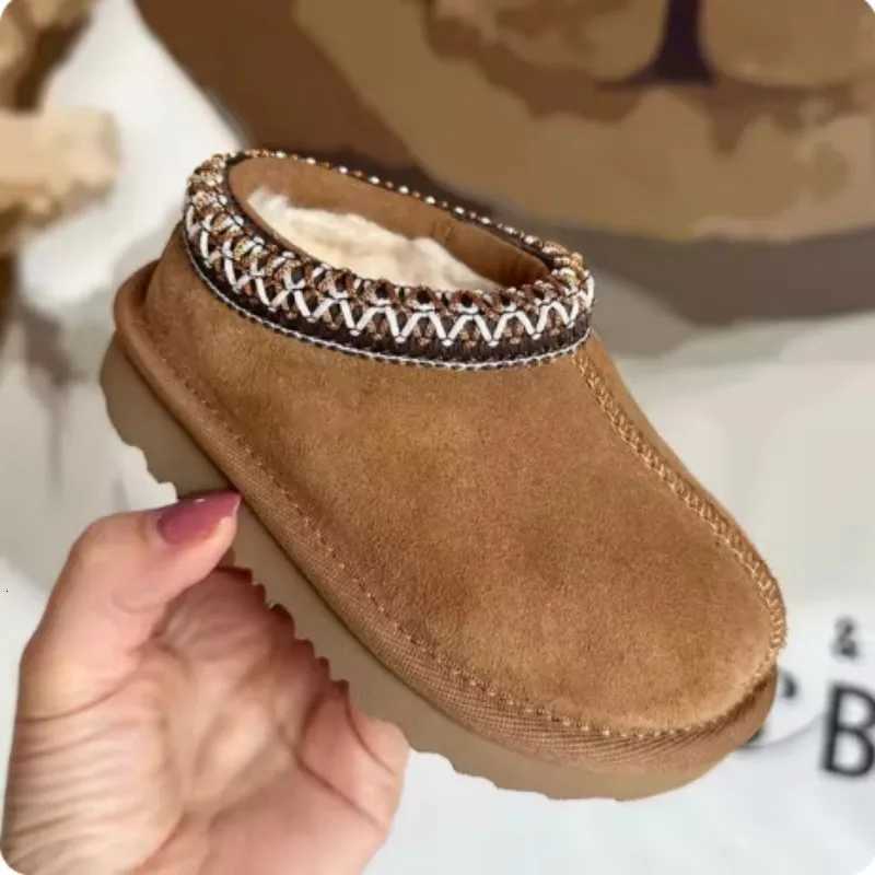 Designer Winter Children Fur Slippers Tasman Girl Boy Baby Snow Ankle Boot Toddler Tazz Classic Kids Mini Luxury Brand Warm Shoe X260917