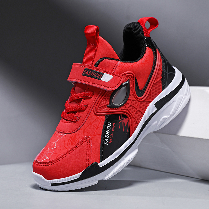 Autumn Children Boys Cartoon Lightweight Luxury PU Leather Sneaker Kids School Casual Sports Shoes Size 28-37 26L0918