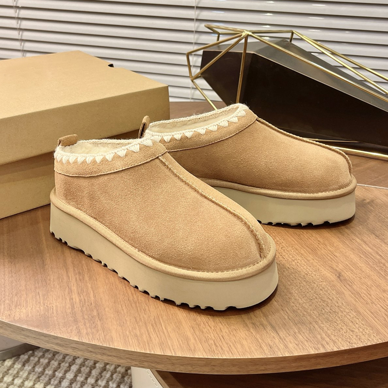 with box Designer Boots Ultra Mini Bow Boot Goldenstar Evelina Clogs Tasman Tazz Slippers Platform Winter High Quality Women Sneakers Fur Slides Sue