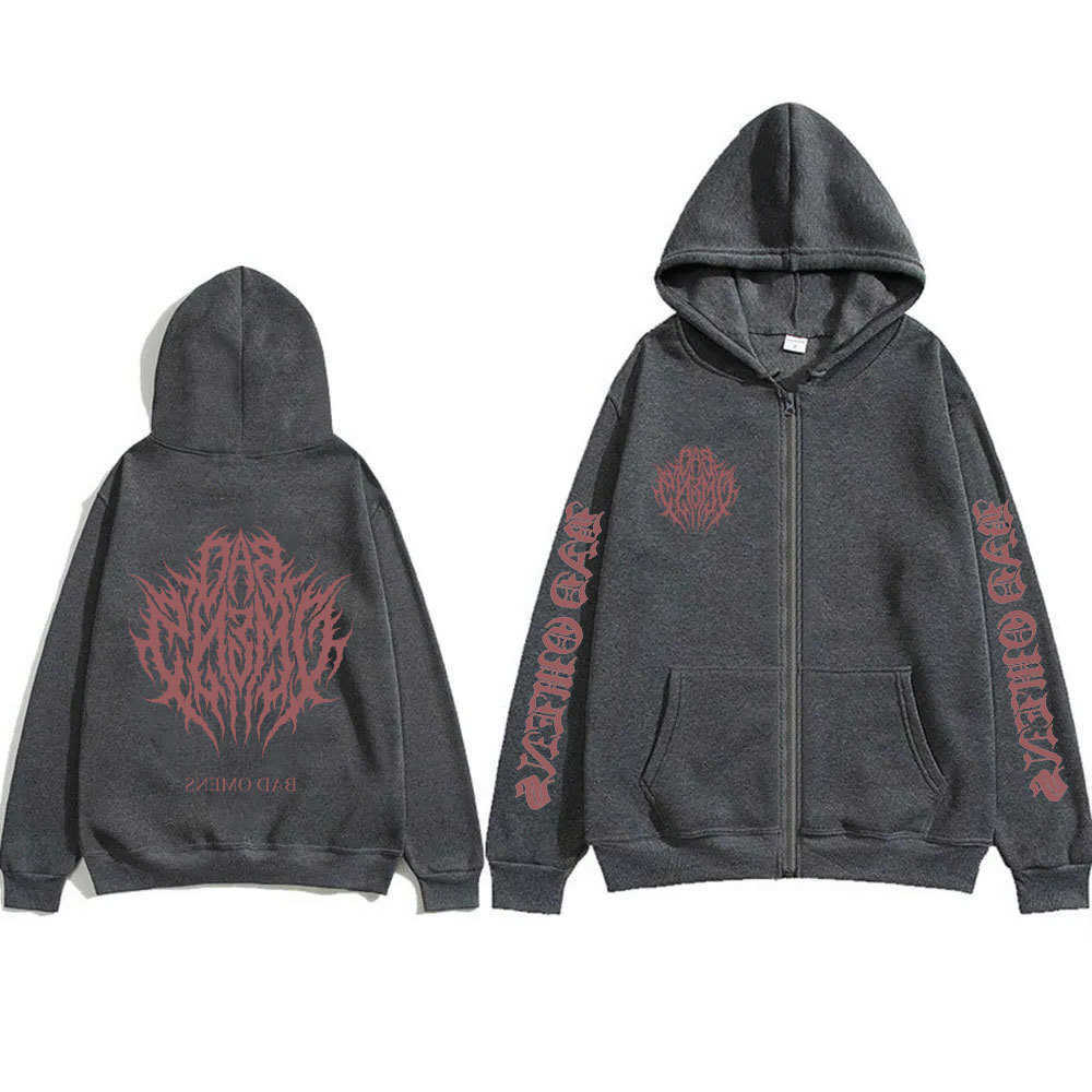 hoodie Bad Omens Do Christmas You Feel Love Tour 2026 Zipper Hoodie Men Women Retro Rock Gothic Metal Zip Up Jacket Male Fleece Cotton Sweatshirt C2