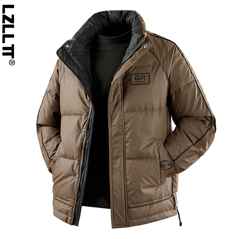 Winter Men Windproof Casual Duck Down Jackets Man Puffer Padding Outdoor Jacket Parkas Male Streetwear Loose Jackets Windbreaker 260917