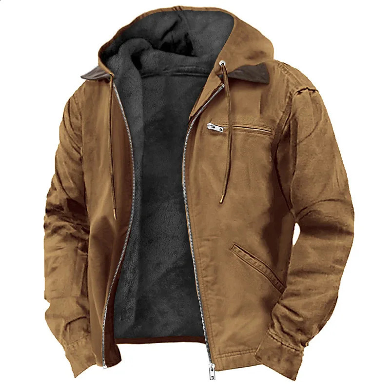 American European Fashion Mens Casual Trendy Solid Color Zipper Simple Cotton Padded Jacket Male Loose Coats Parkas Clothes 260918