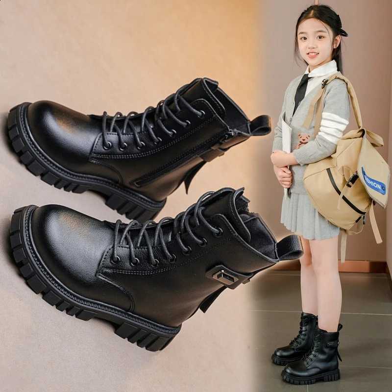 British Style Girls Boot 2025 Winter New Fashion Child Snow Boot Casual Short Boots Soft Sole Comforta Girl Child Autumn Boots X260917