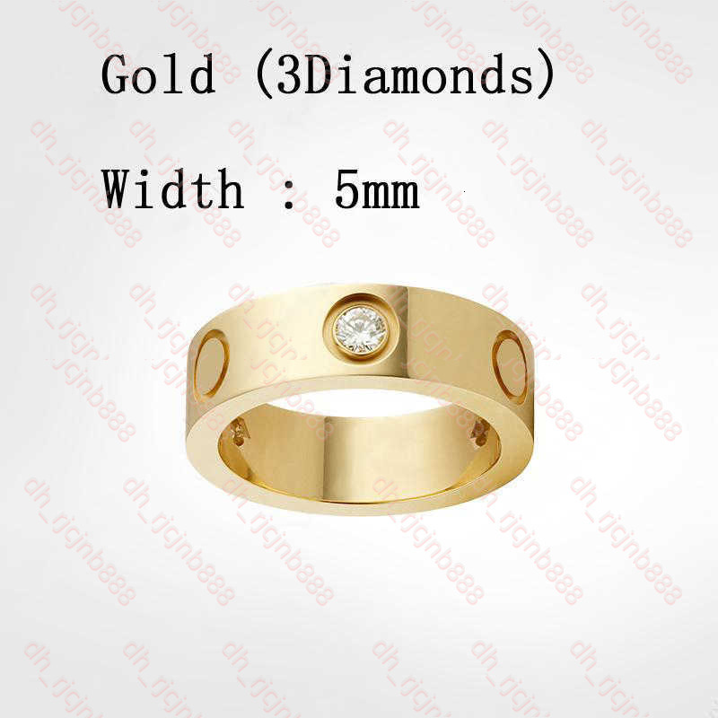 Carted Rings Women Designer Ring Couple Jewelry Titanium Cartixx Ring Steel With Diamond Fashion Classic Gold Silver Rose Optional Ring Non Tarnish