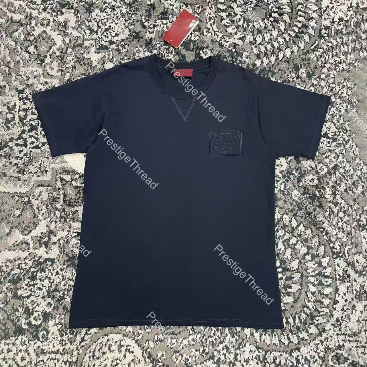 Designer GG Spring/Summer New Embroidered Crew Neck Short Sleeve Men's T-Shirt, Street Hip-Hop Style