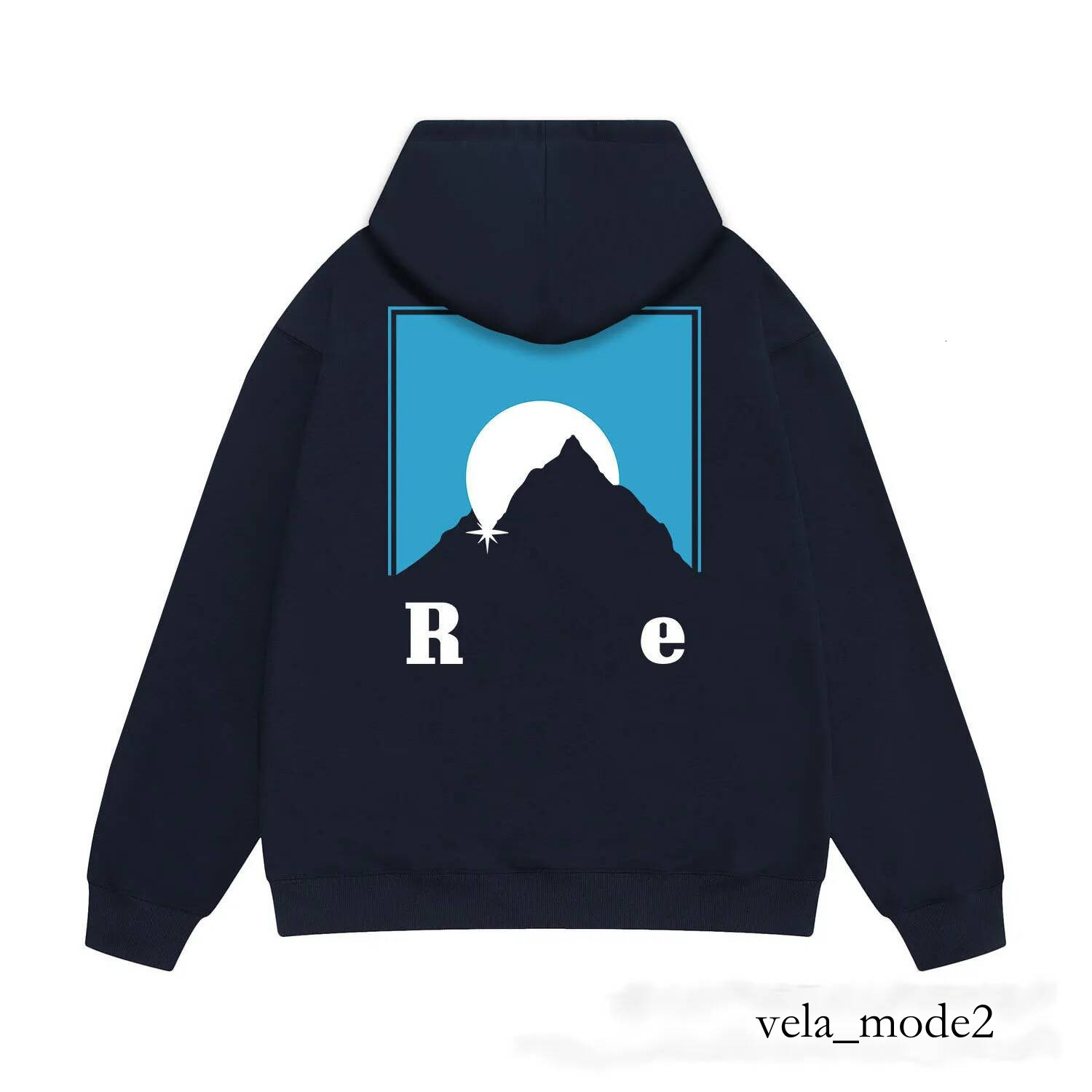 New Rhud Hoodie Designer Mens Womens High Street Hip Hop Style Fashion Couple Classic Pattern Letter Print Casual Comfortable Loose Fit Rhuds Long S