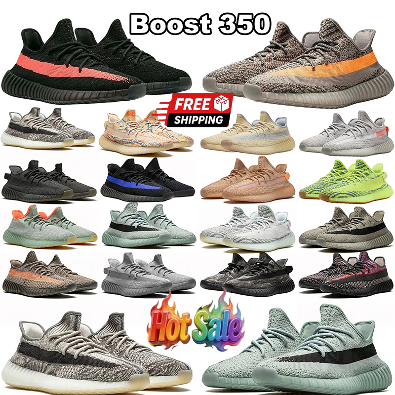 Designer Shoes 350 v2 Boost Sneakers Men Women Black White Red Bred Fashion Comfort Breathable Sneaker Mesh Outdoor Sports Casual Trainers size 36-4