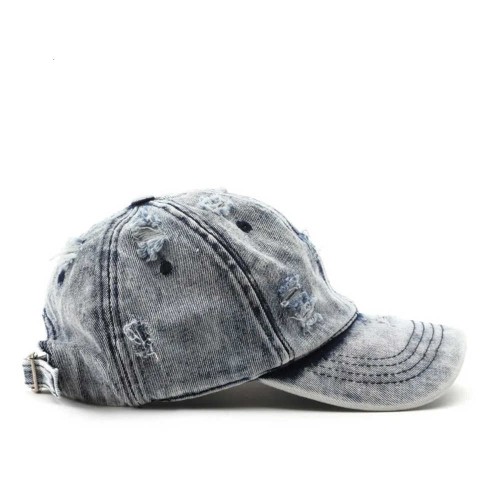 for Custom Cap Y2K Baseball Men Women Retro Classic Caps Distressed Ripped Denim Trucker Hat Unisex Hip Hop Hats J260917