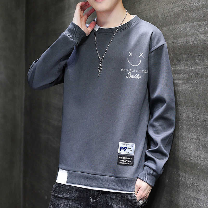 Quality Men's Casual Sweatshirts High 2026 Spring Autumn Youth Streetwear Hoodies Harajuku Pullovers Outdoor Loose Tops Clothing C26091511