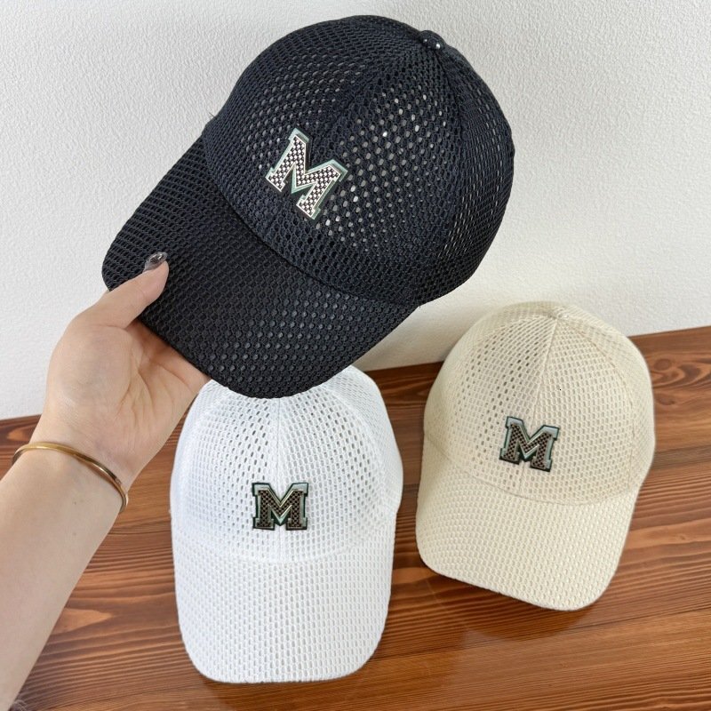 Luxury Cap Brand Designer Hat Summer Breathable Mesh Baseball With Letter M, Offering Sun Protection Shade, A Versatile Fashionable Outdoor Sports C