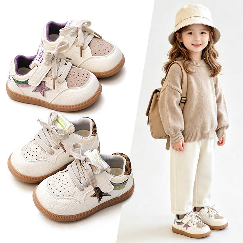 Children's sports shoes boys' star sneakers 2026 autumn new model toddler shoes for babies and young children fashionable girls' shoe