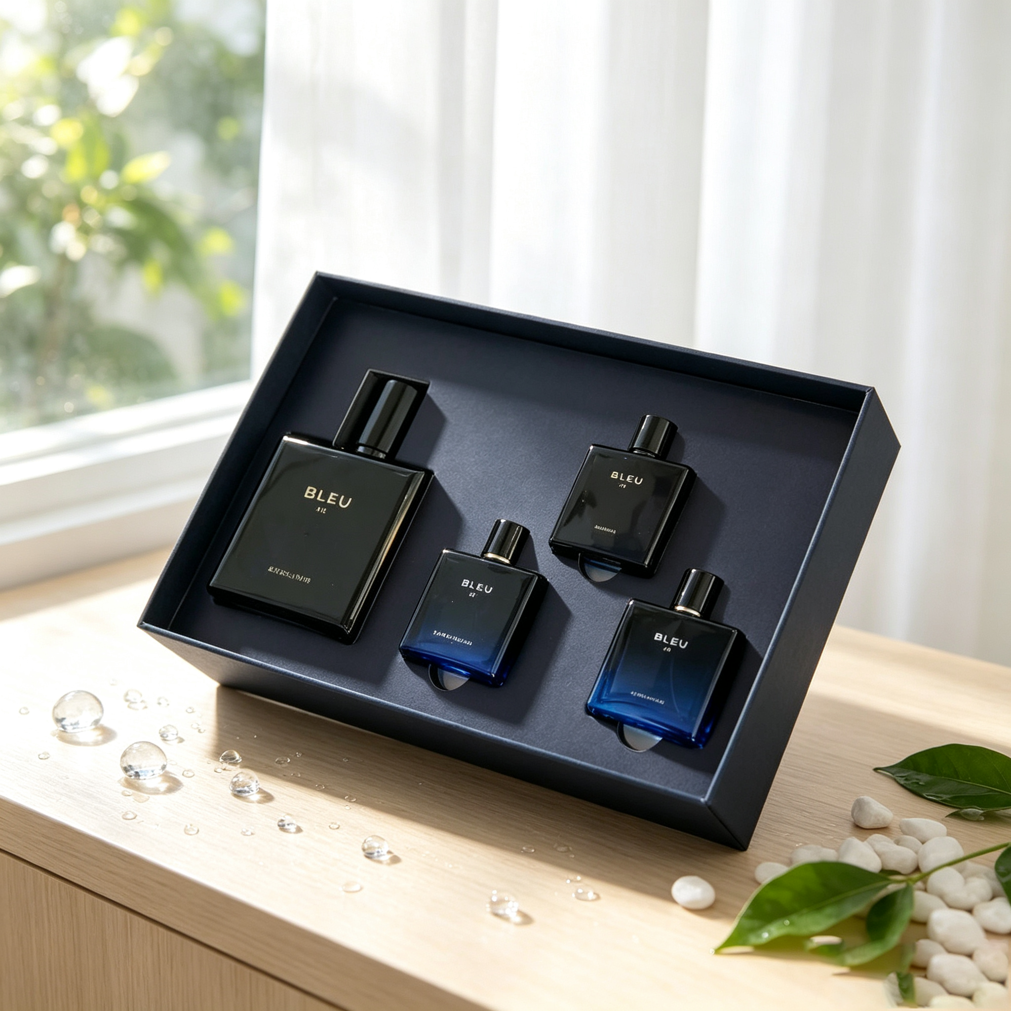 Men Perfume Set 4x30ml Fragrance Collection Long Lasting Scent Spray Male Daily Wear Dating Party Portable Fragrance Kit Luxury Gift Box Men Beauty