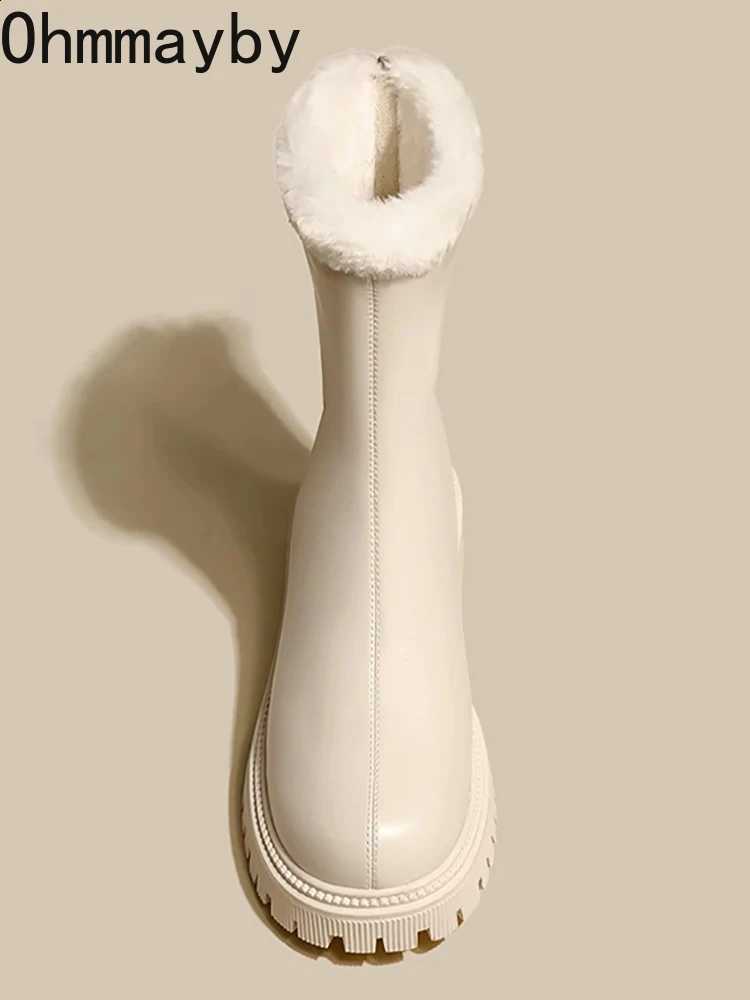 Winter Women Warm Plush 2026 Ankle Boots Comfort Non Slip Big Size Shoes Concise Cotton Short Botas De Mujer D2609161