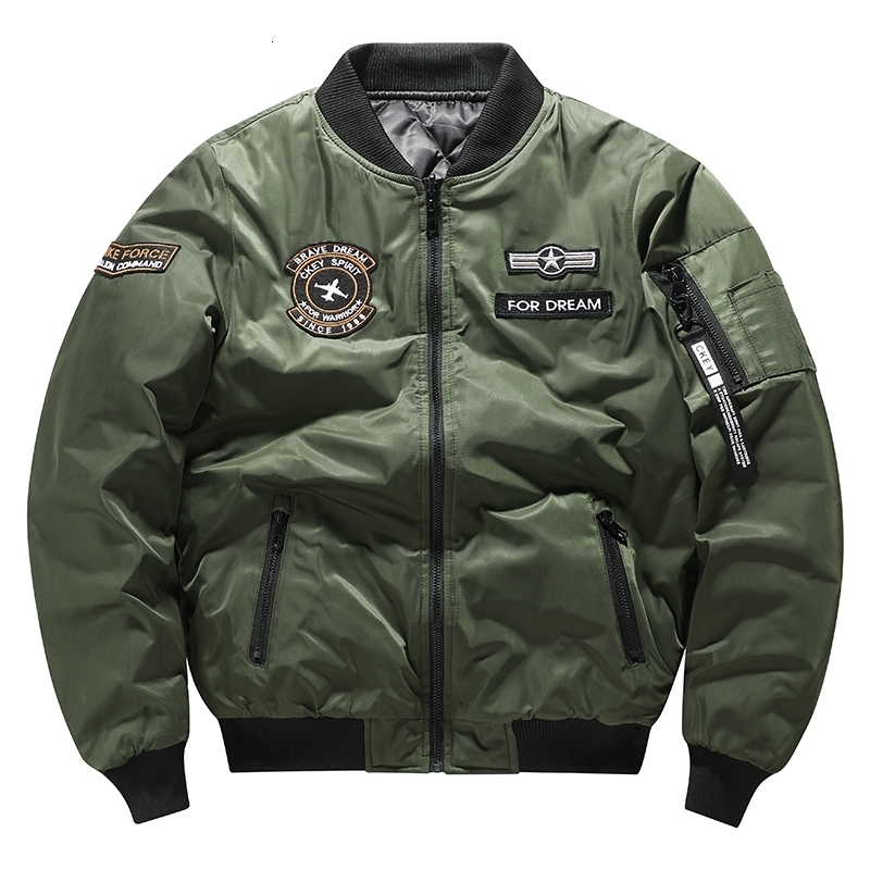 Large Size 7XL Winter Military tactical Male Army MA-1 Flight Bomber Jacket Baseball Varsity College Pilot Air Force Coat Men 260917