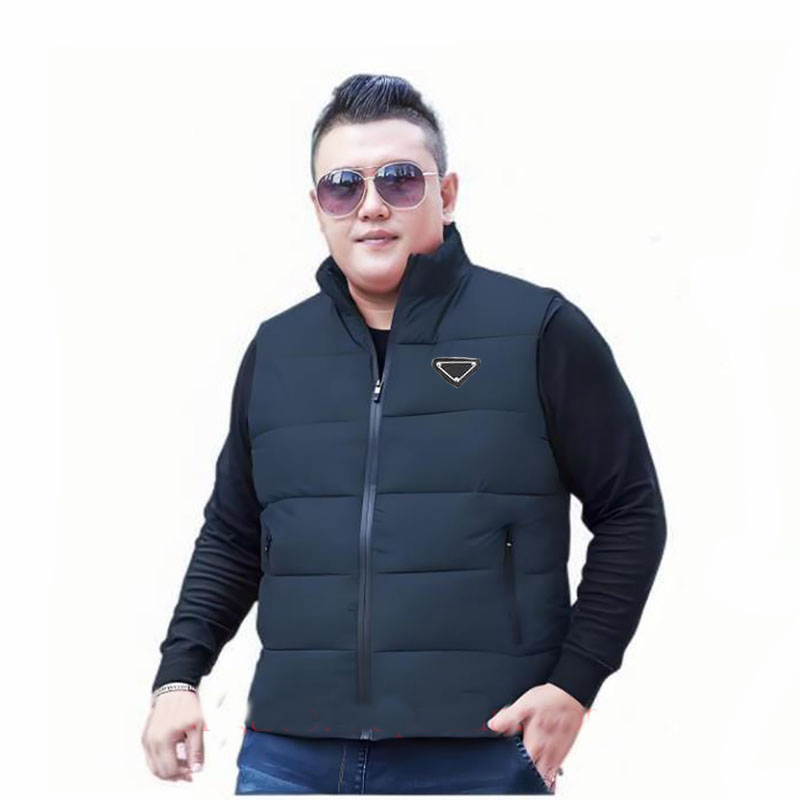 triangle mens vest designer gilets down puffer big and tall itlay loose feather filled material graphite couple coat Label black navy Warm Vest 5xl
