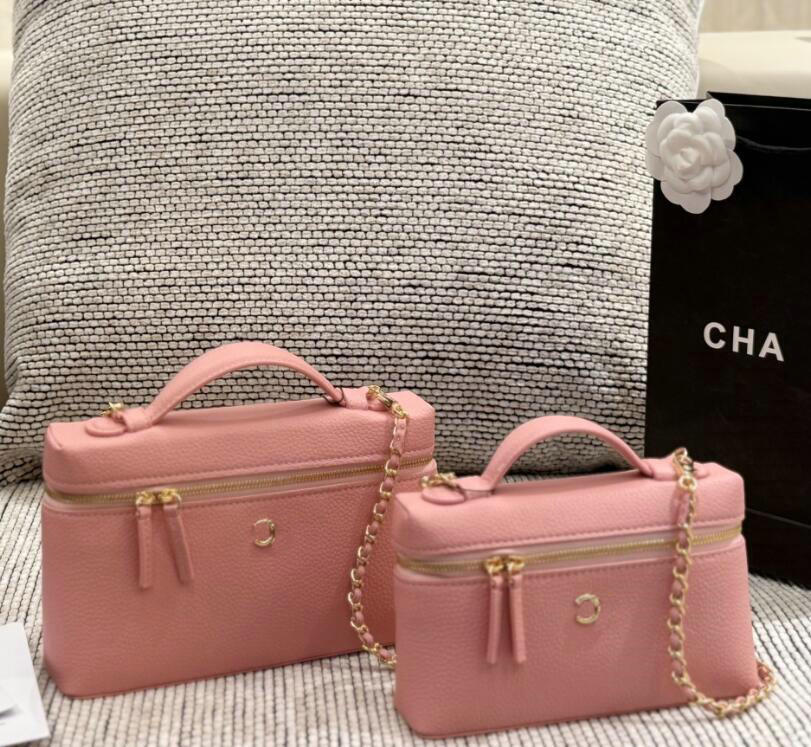 Luxury Designer bag cf Bag Women cosmetics Makeup Case bags Zipper Cosmetic Storage Box Crossbody Shoulder Handbag Portable Travel Toiletry Bag With