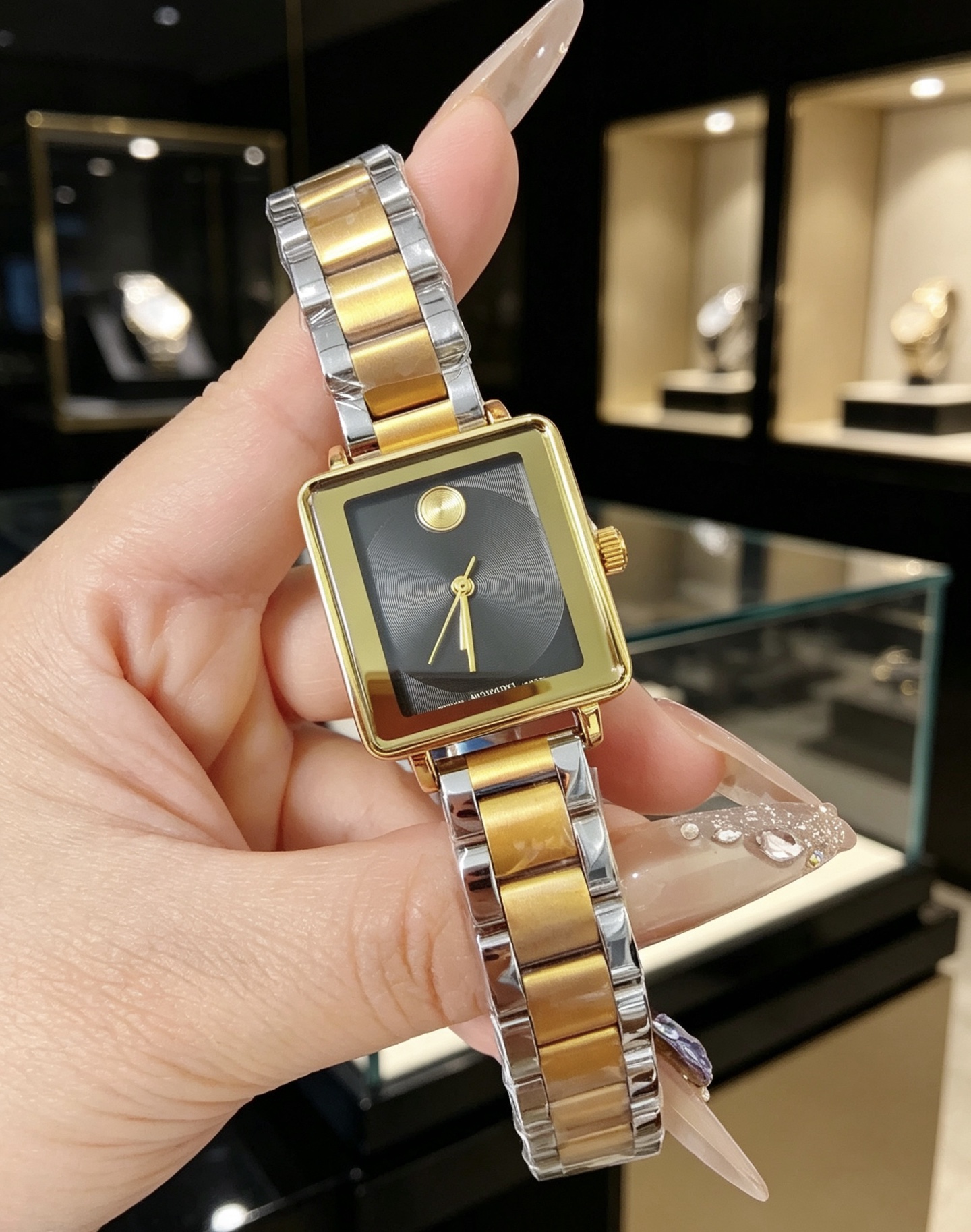 Luxury Womens MOVADOity Square Watch Designer Watches Quartz Movement Steel Bracelet Sapphire Glass Waterproof women Wristwatches #763