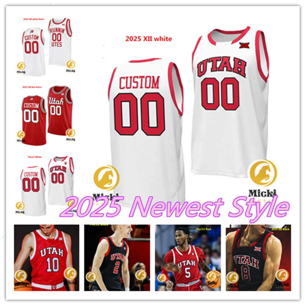 Brandon Haddock UtahUtes Basketball Jersey 55 Gabe Madsen 3 Bostyn Holt 2 Mike Saunders Jr. 20 Lazar Stefanovic 2 Ezra Ausar 8 Keanu Dawes 5 Joul Ka