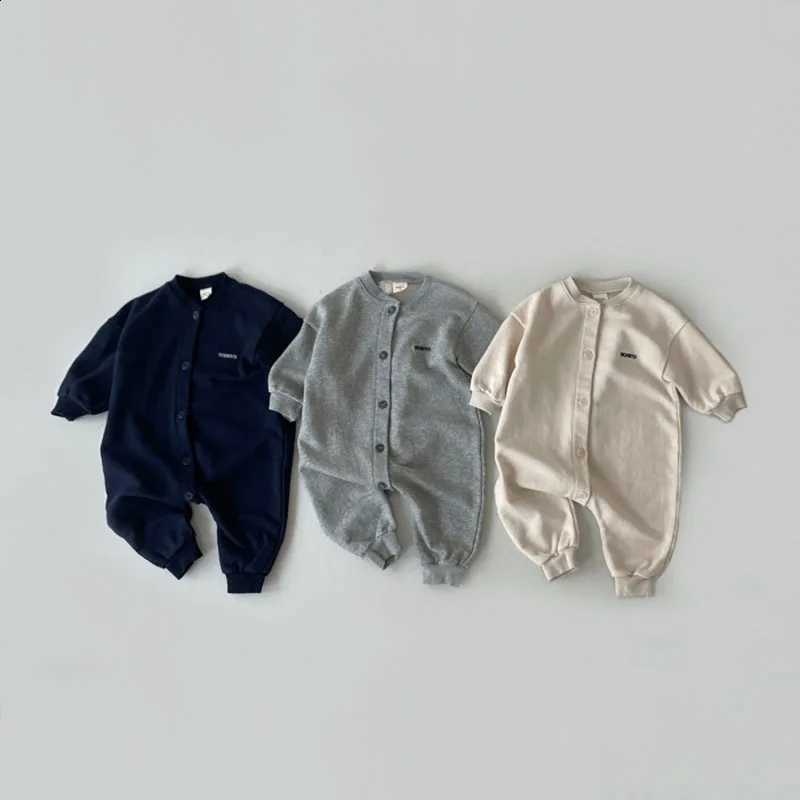 Sle 2025 New Baby Long Rper Cotton Newborn Casual Jumpsuit Fashion Letter Print Toddler Autumn Clothes Loose Infant RperW260917