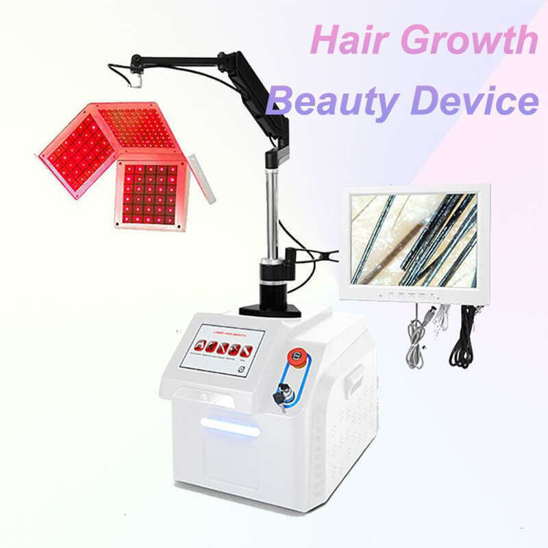 Fast Hair Regrowth PDT Therapy Laser Anti-Hair Removal Infrared Red Light Scalp Analysis Diode Hair Follicles Detector Repair Hair Care Machin