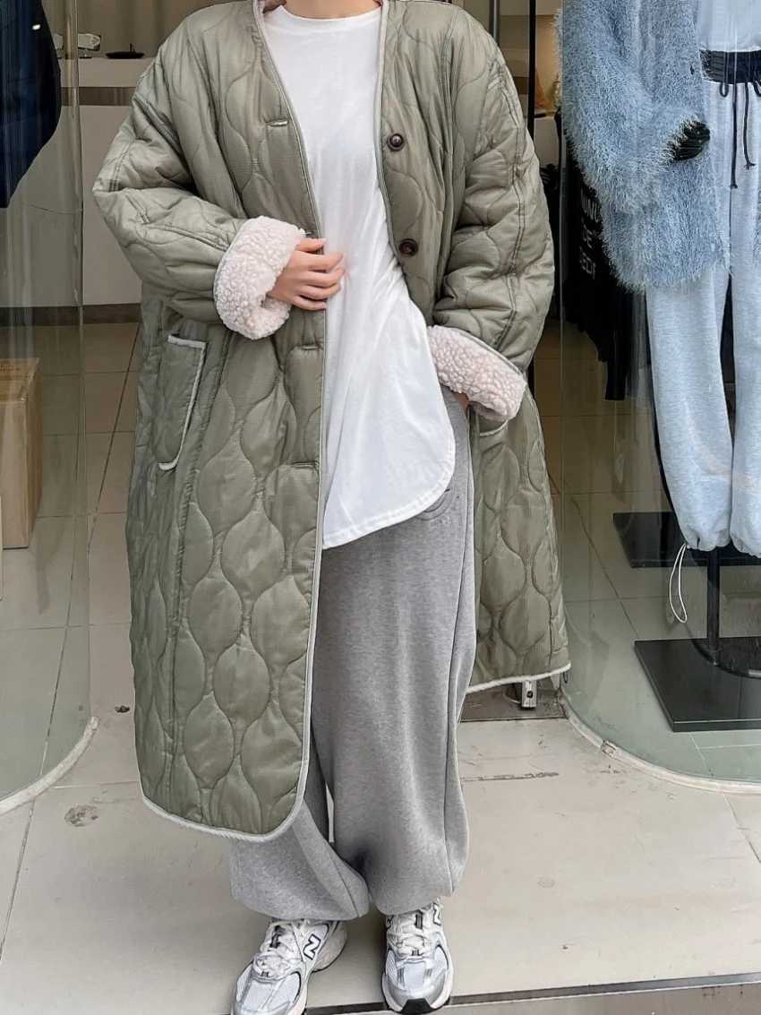 Alien Kitty 2026 Vintage Women Coats Lamb Wool Chic Casual New Winter Daily Loose Office Lady High Street Minimalist Parkas H260917